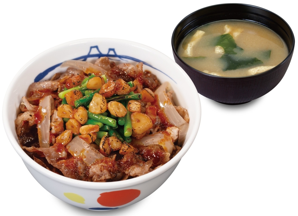 松屋「焦がしにんにく牛バラ焼丼」