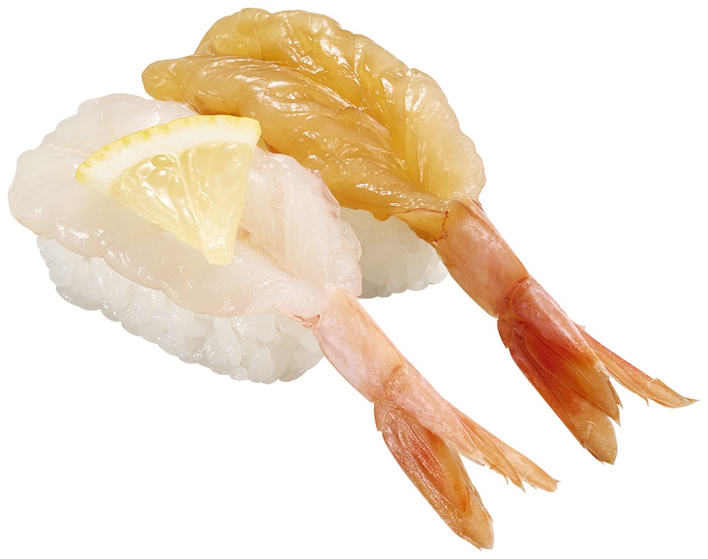 スシロー「天然えび食べ比べ」