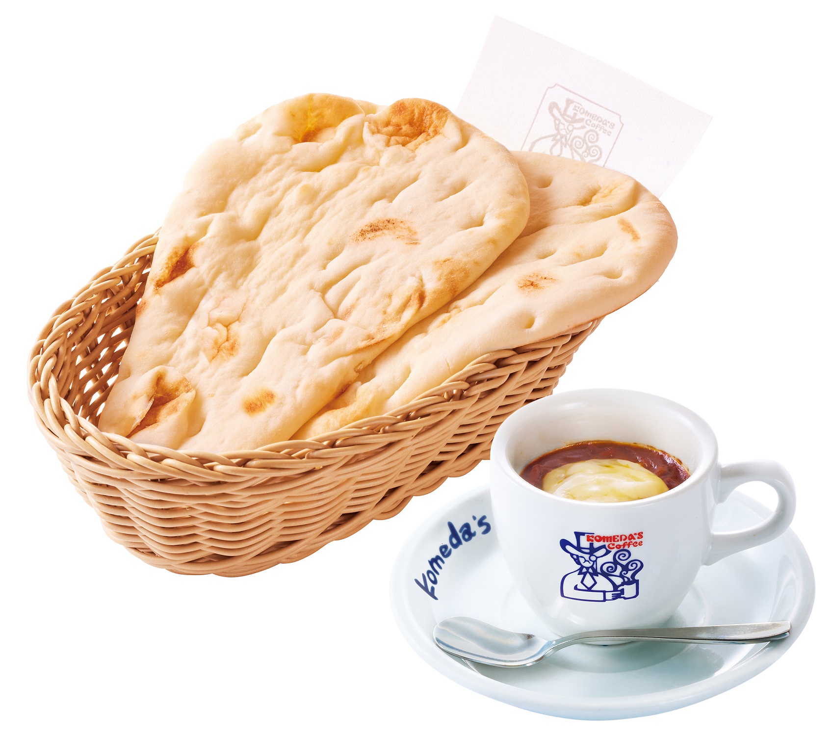 コメダ珈琲店「チーズカリーとナン」