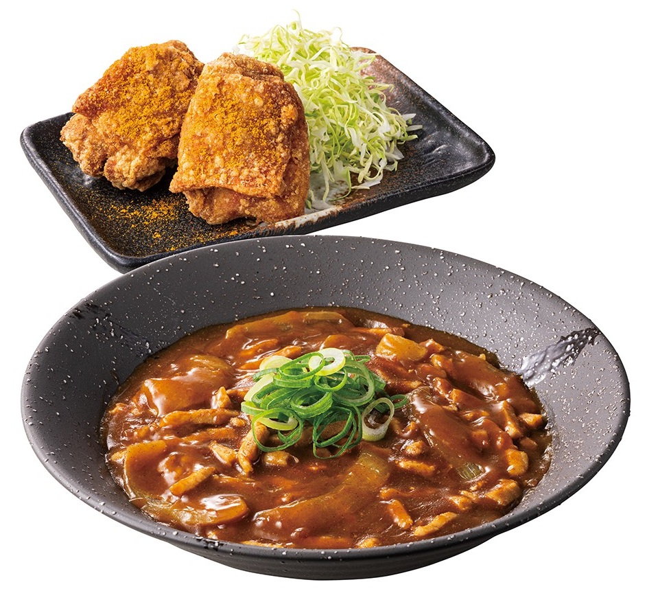 からやま「カレーからあげとカレー南蛮丼セット」