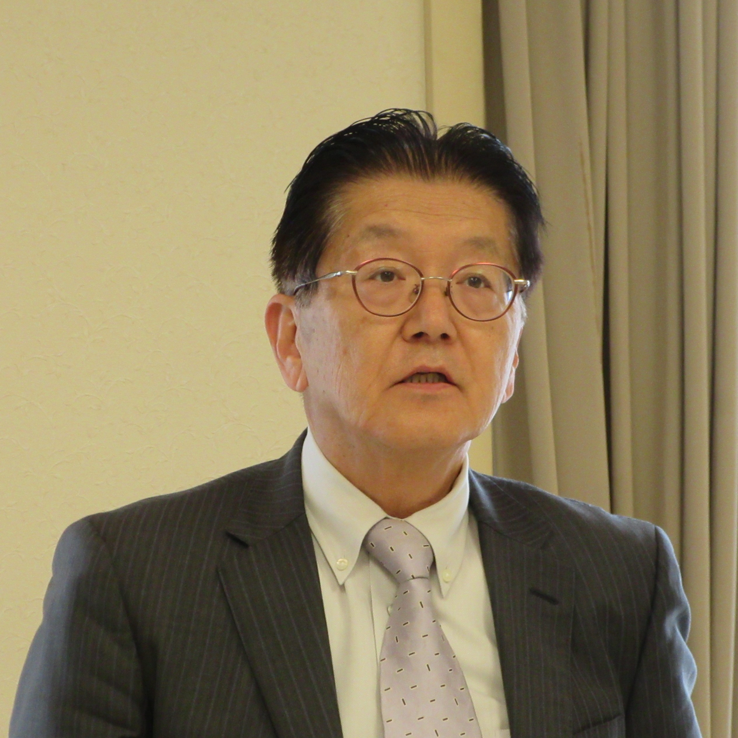 新理事長に選出された三和油脂の山口與左衛門社長