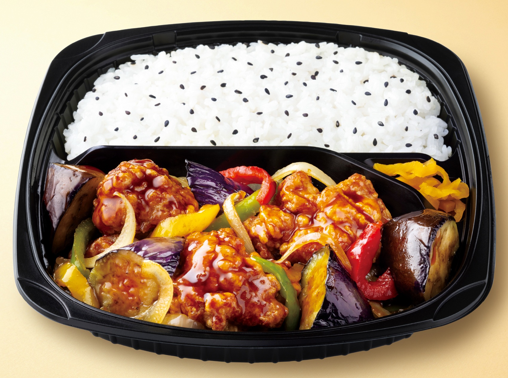 キッチンオリジン・オリジン弁当「鶏となすの黒酢あん弁当」