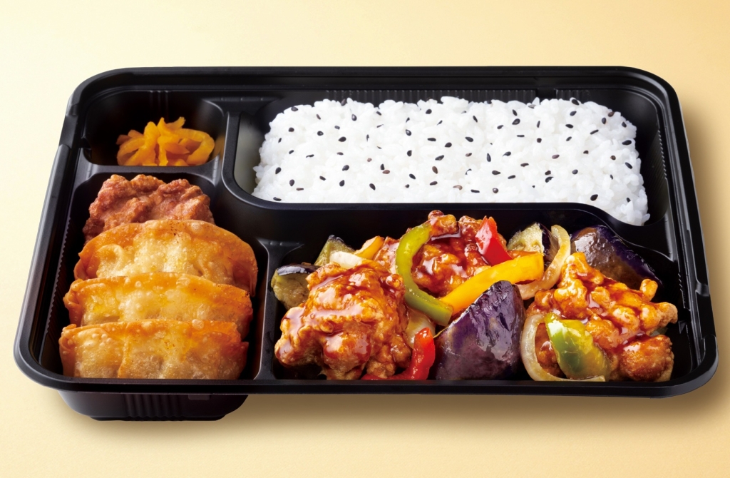キッチンオリジン・オリジン弁当「スタミナ鶏となすの黒酢あん弁当」