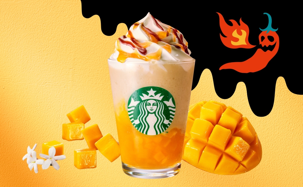 「ホットハニー オリエンタル マンゴー&ティー フラペチーノ」