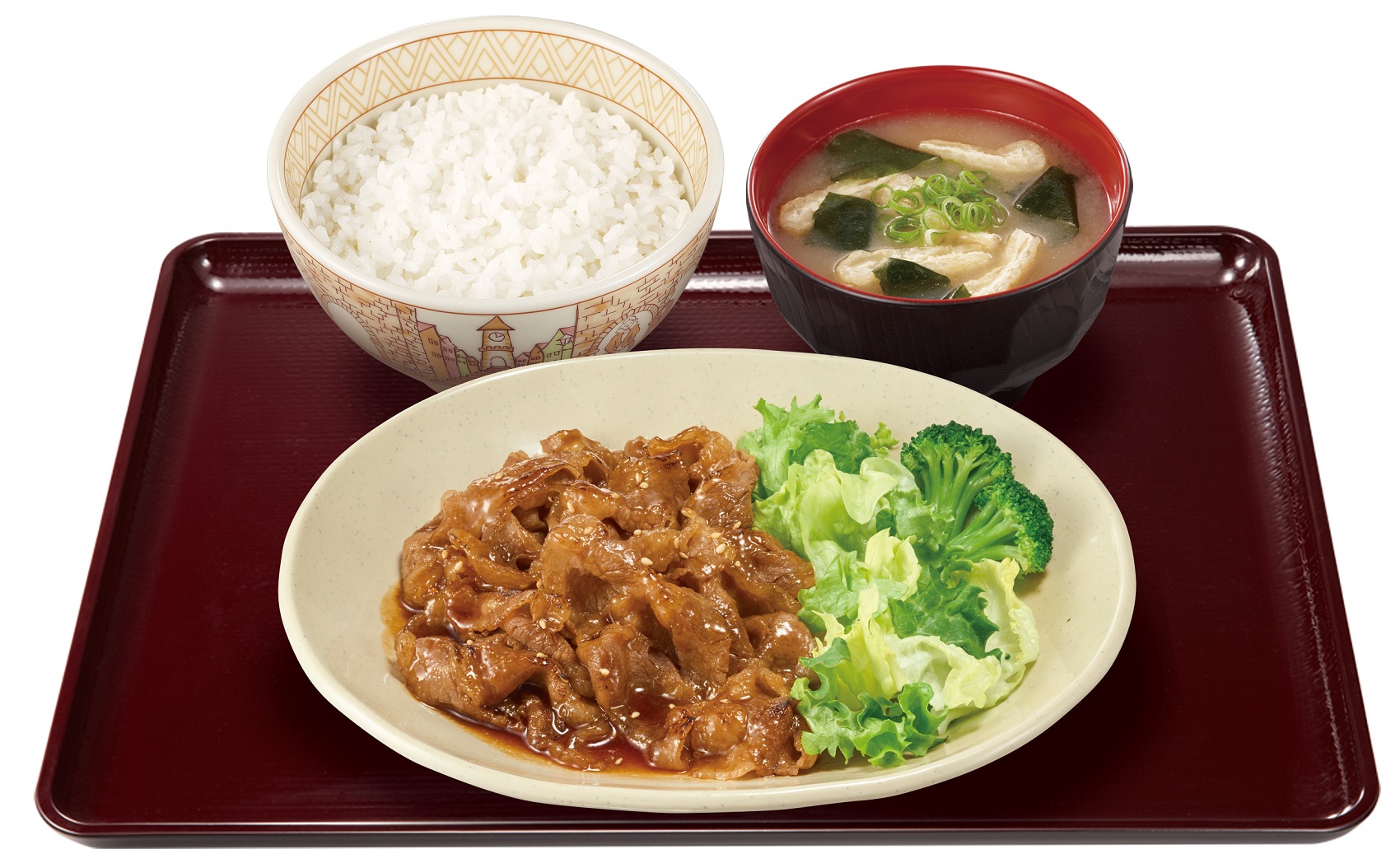 すき家「牛カルビ焼肉定食」