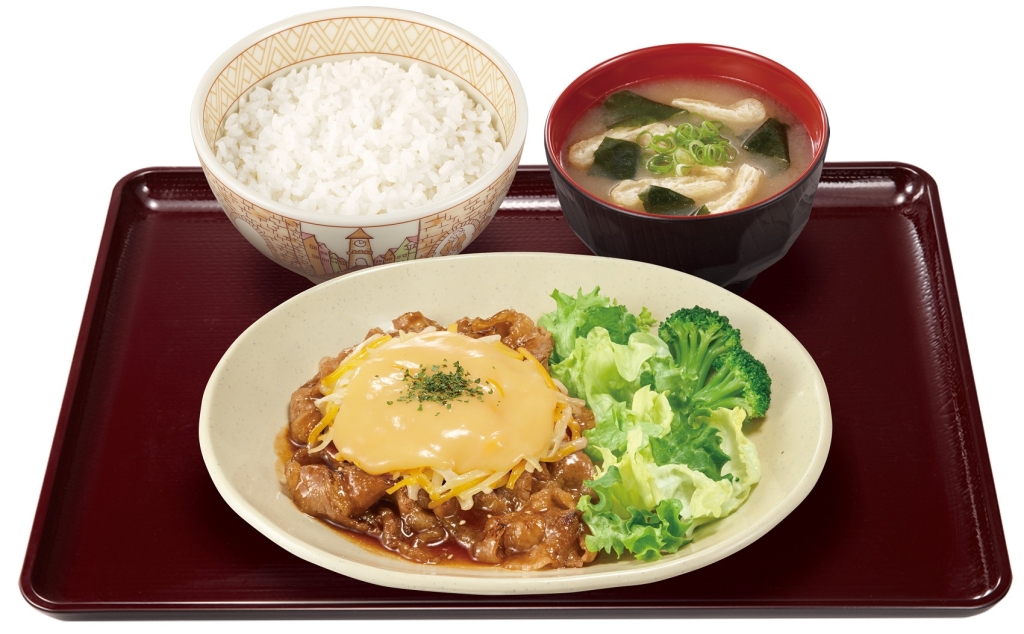 すき家「チーズ牛カルビ焼肉定食」