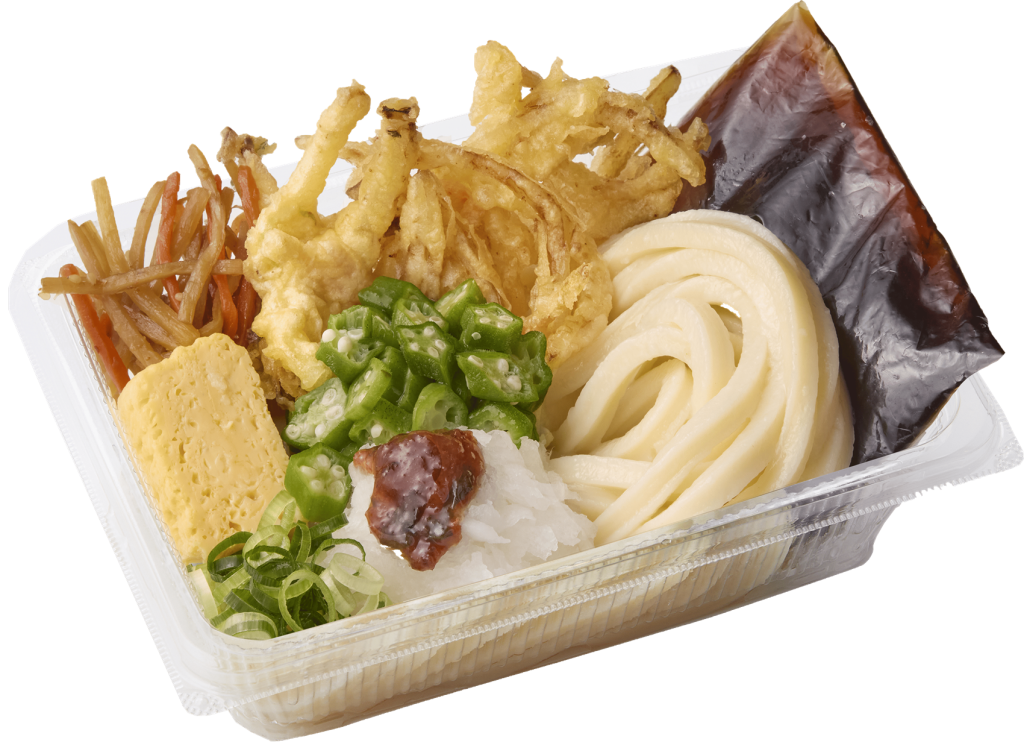 丸亀製麵「梅おろしオクラうどん弁当」