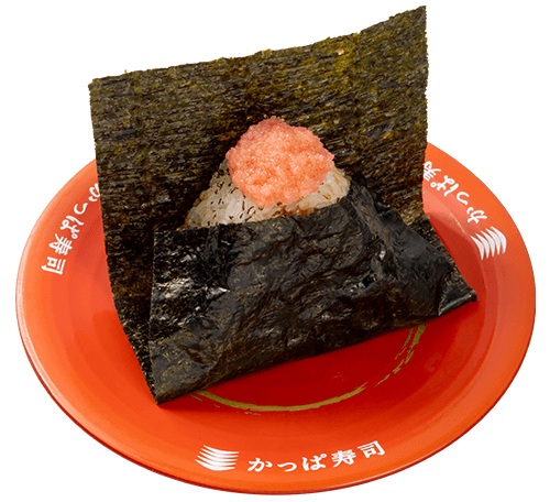 かっぱ寿司「香ばし炙りおにぎり ~たらこのせ~」