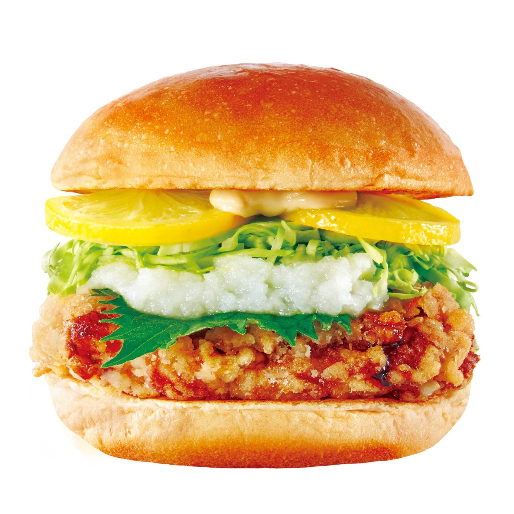 ファーストキッチン「クラシックおろしレモンチキン竜田バーガー」