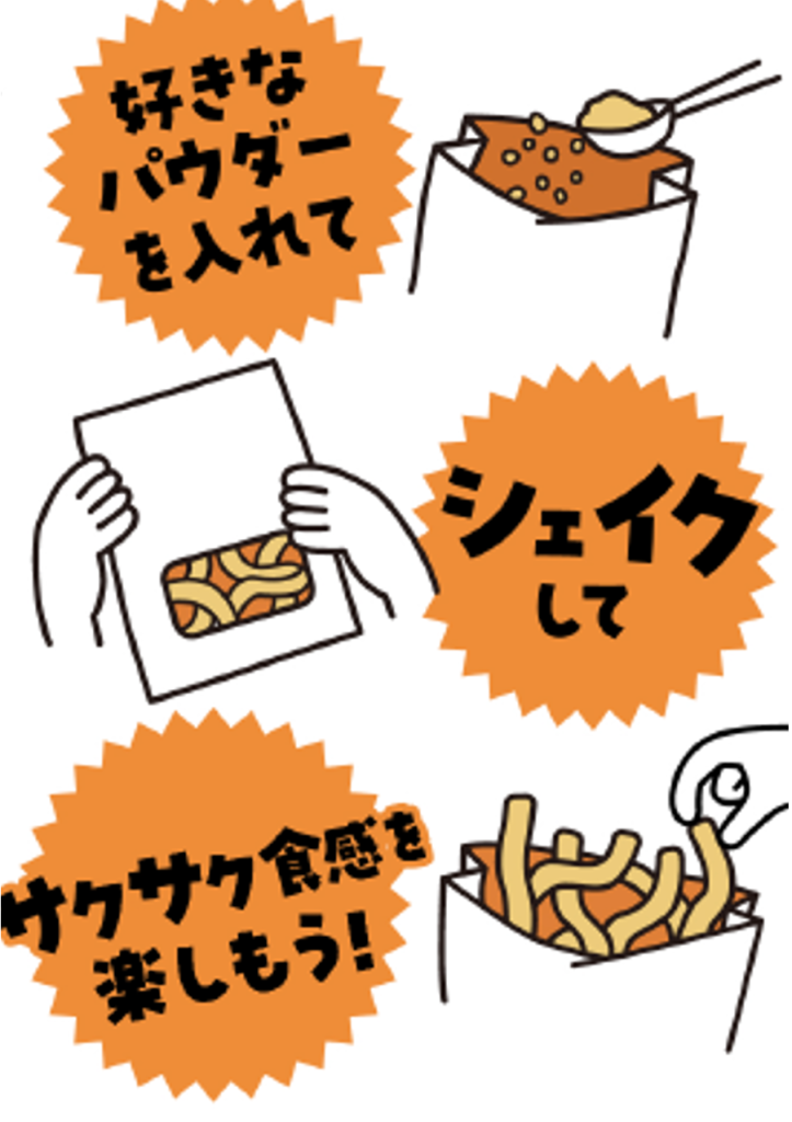 丸亀製麵「丸亀シェイクぴっぴ」作り方イメージ
