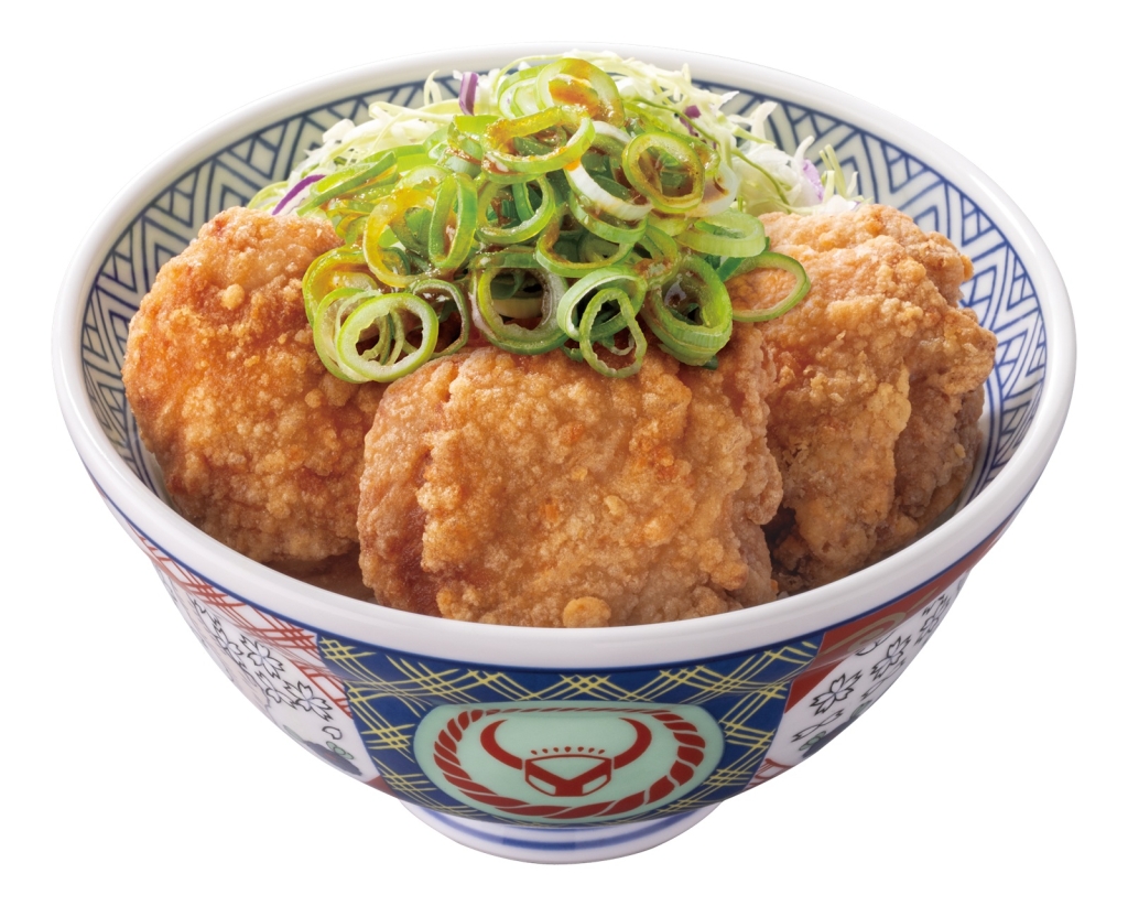 吉野家「ピリ辛青ねぎから揚げ丼」