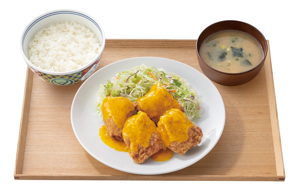 吉野家「ハニーマスタードから揚げ定食」