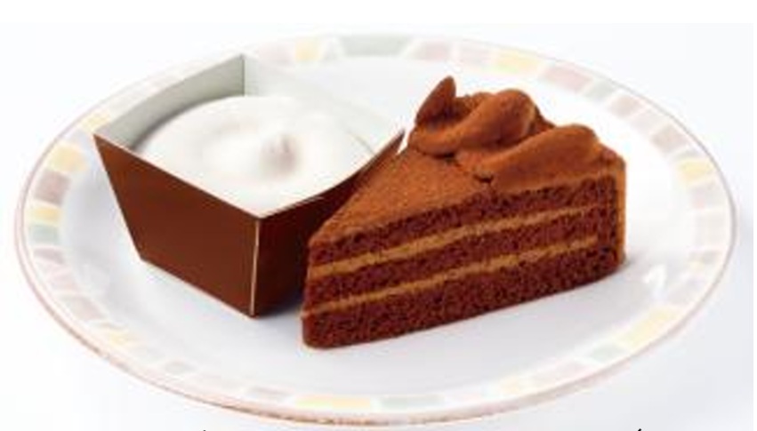 サイゼリヤ「チョコレートケーキ&ミルクジェラート」