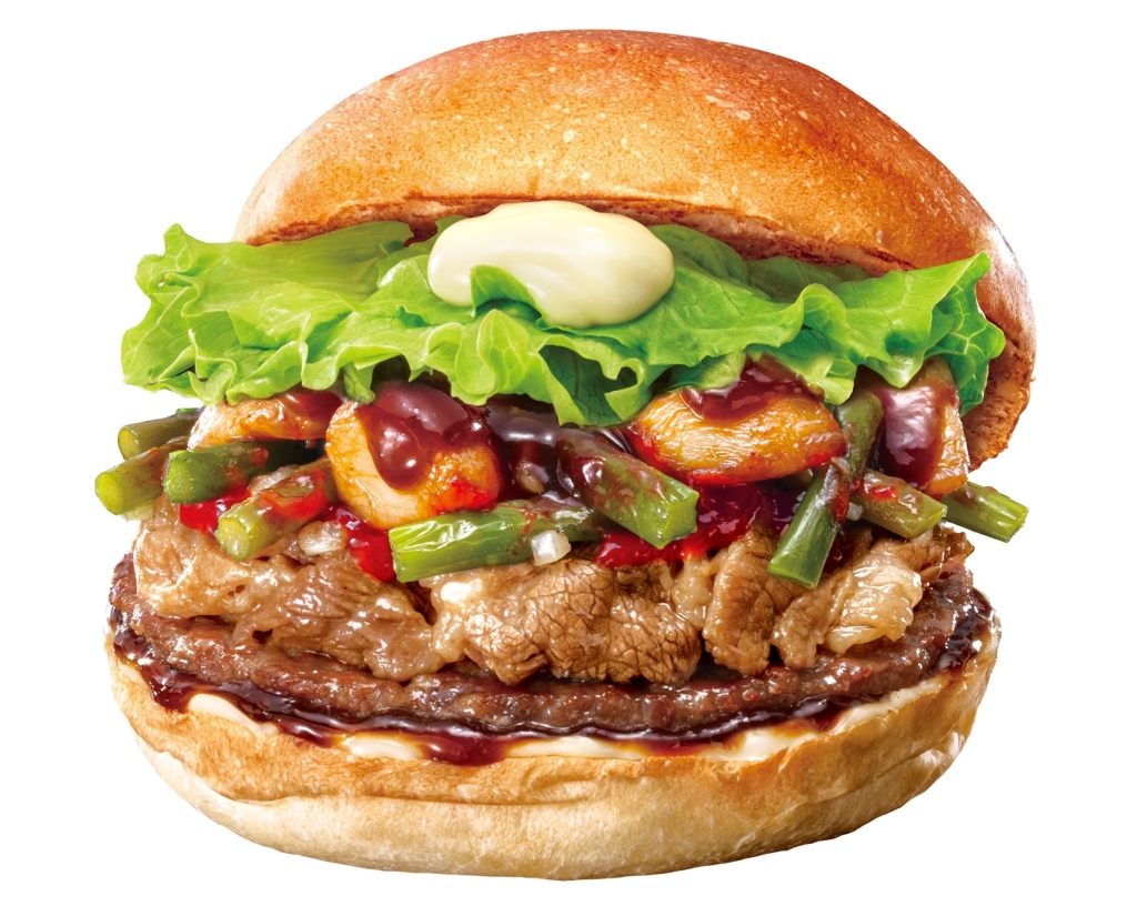 ロッテリア「にんにく牛カルビバーガー」