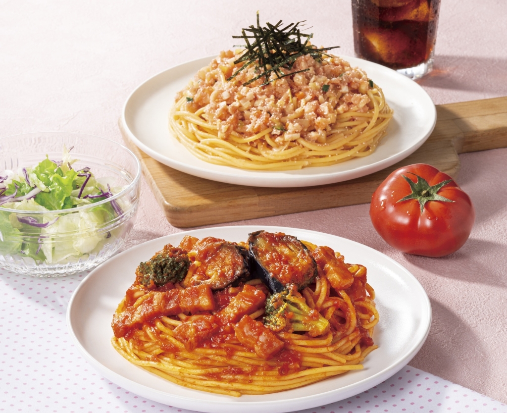 タリーズコーヒー、夏野菜を使ったパスタ2品