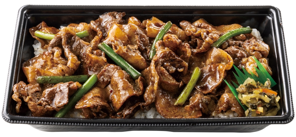 ほっともっと「黒の牛豚ダブル焼肉重」