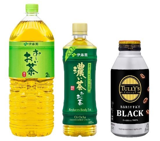 10月1日から価格改定する「お~いお茶」や「タリーズコーヒー」ブランドの製品