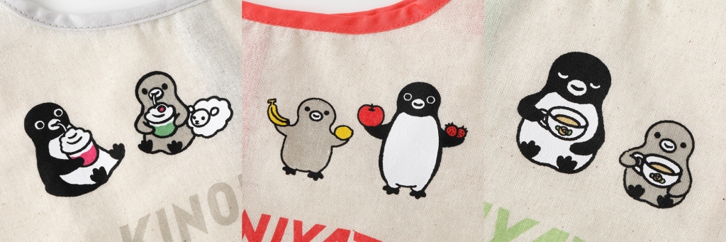 「紀ノ国屋 Suicaのペンギン コットンバッグ」グレー/ピンク/ライトグリーン
