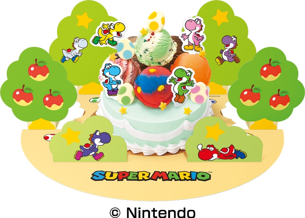 サーティワン「ヨッシー カラフル31デコケーキ」