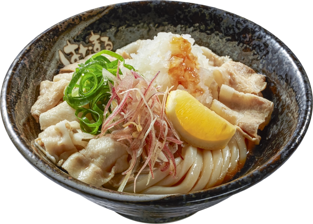 はなまるうどん「3種薬味で食べる 豚しゃぶうどん」