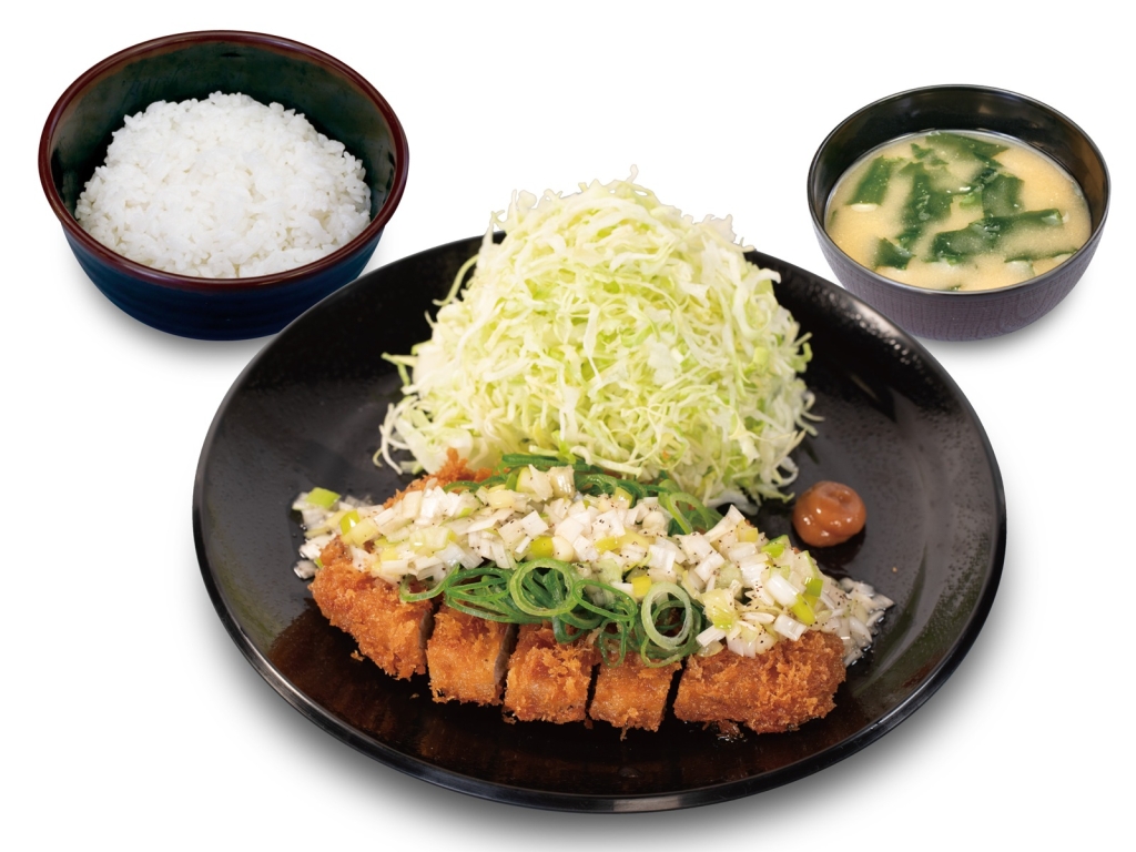 松のや「‟レモン風味"のねぎ塩ロースかつ定食」