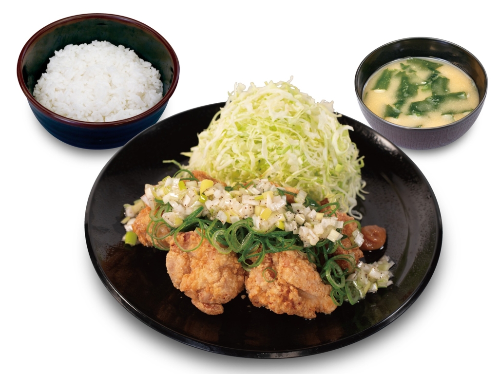 松のや「‟レモン風味"のねぎ塩本格唐揚げ定食(5個)」