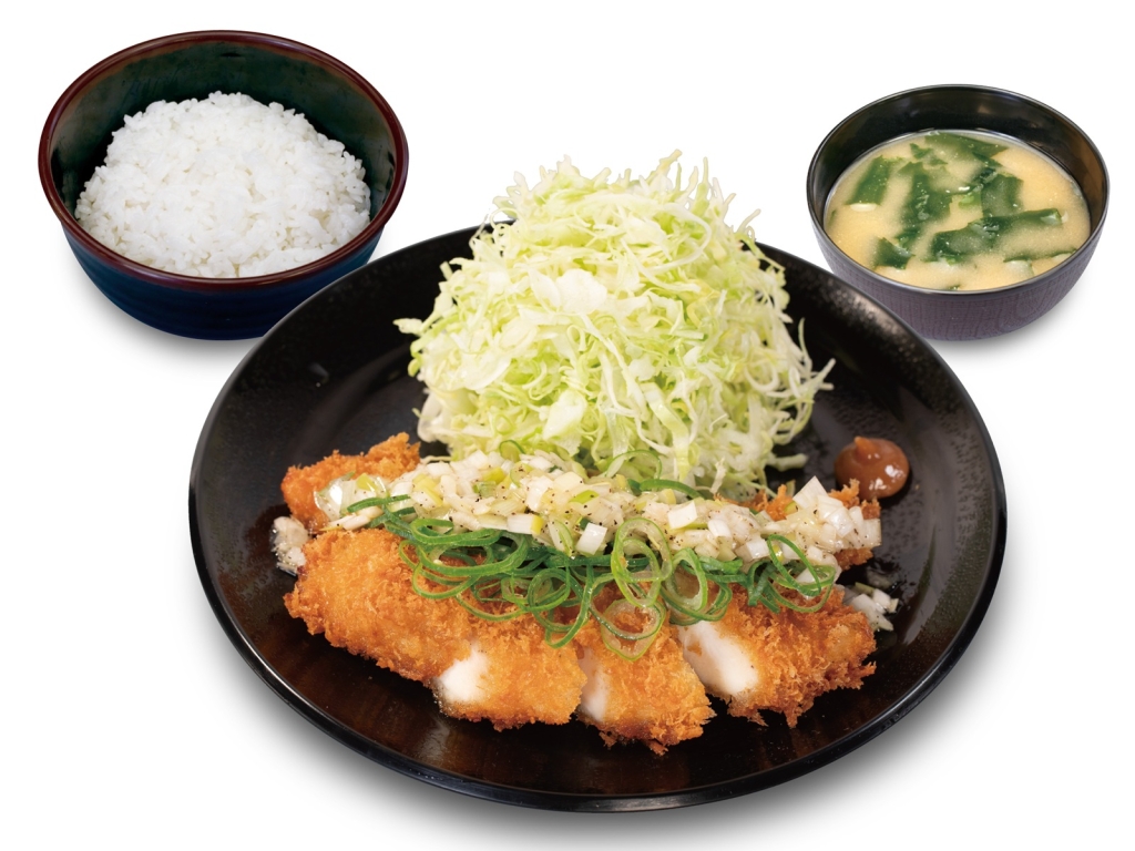 松のや「‟レモン風味"のねぎ塩ささみかつ定食」