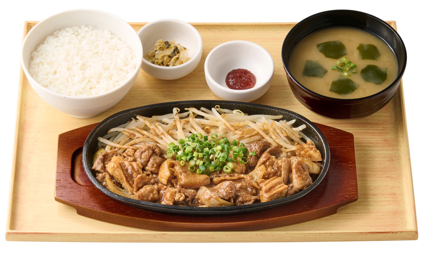 やよい軒「牛カルビと牛ホルモン焼の定食」