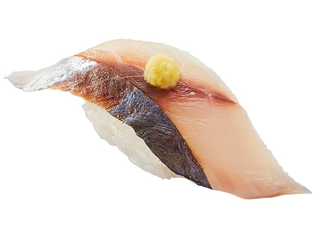 かっぱ寿司、長崎県産『天然あじ 生姜のせ』