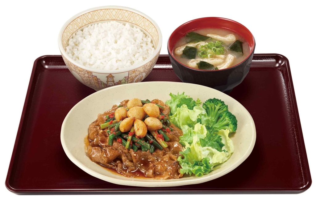 すき家「ダブルニンニク牛カルビ焼肉定食」