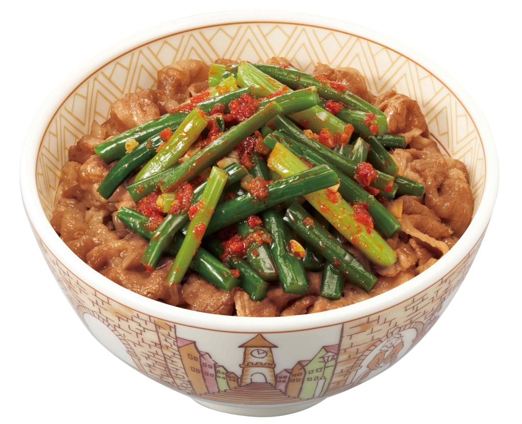 すき家「ニンニクの芽牛丼」
