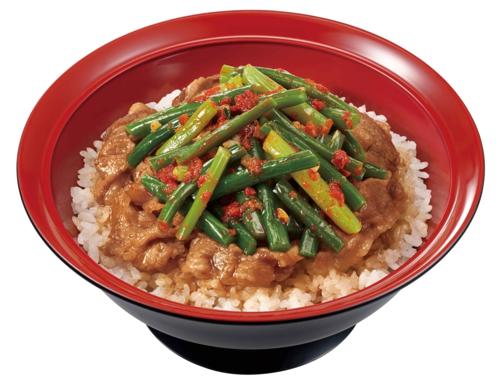 すき家「ニンニクの芽牛カルビ焼肉丼」