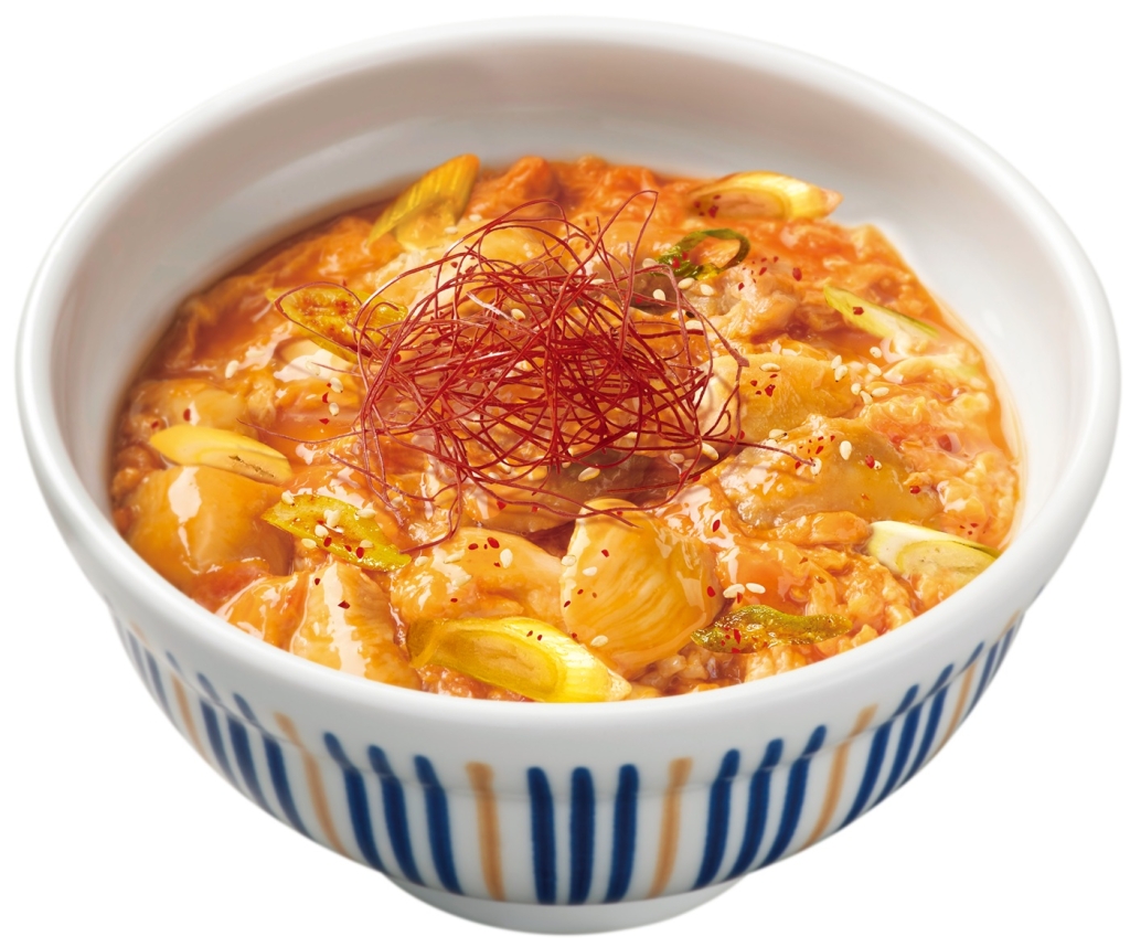 なか卯「旨辛チゲ風親子丼」