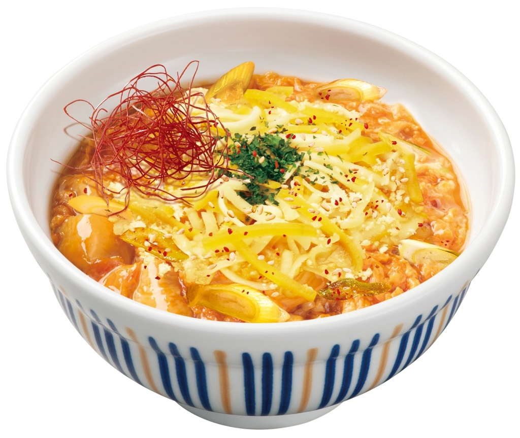 なか卯「チーズ旨辛チゲ風親子丼」