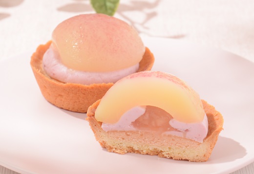 ローソン「Uchi Cafe ごろっとした1/2個分桃のタルト」