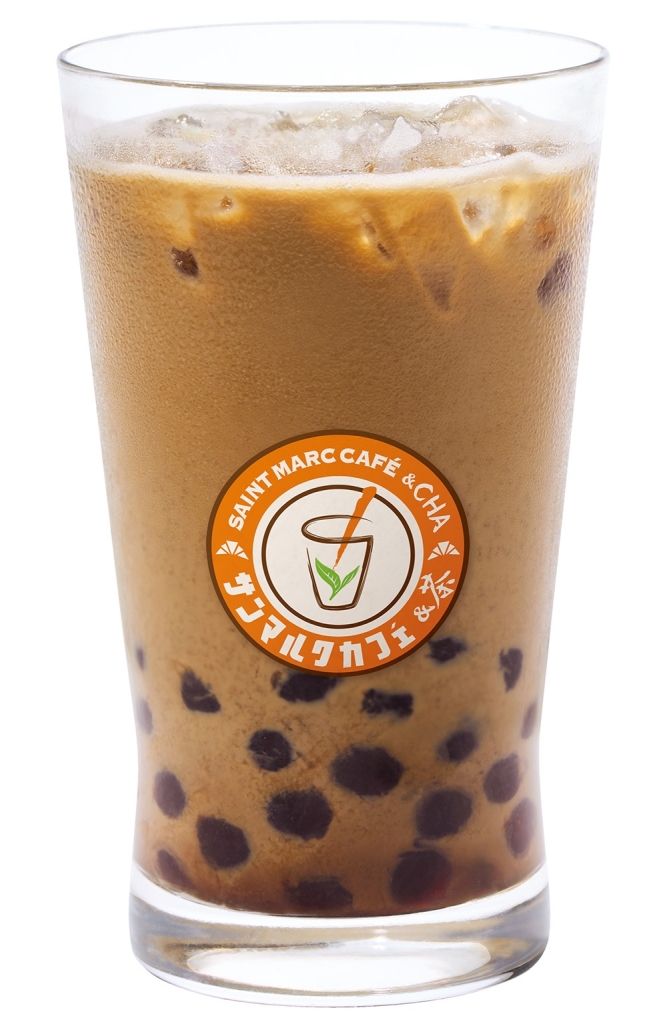 サンマルクカフェ&茶「黒糖タピオカほうじ茶ラテ」