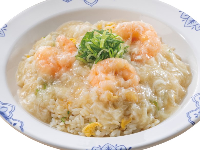 バーミヤン「海老あんかけチャーハン(スープバー付)」