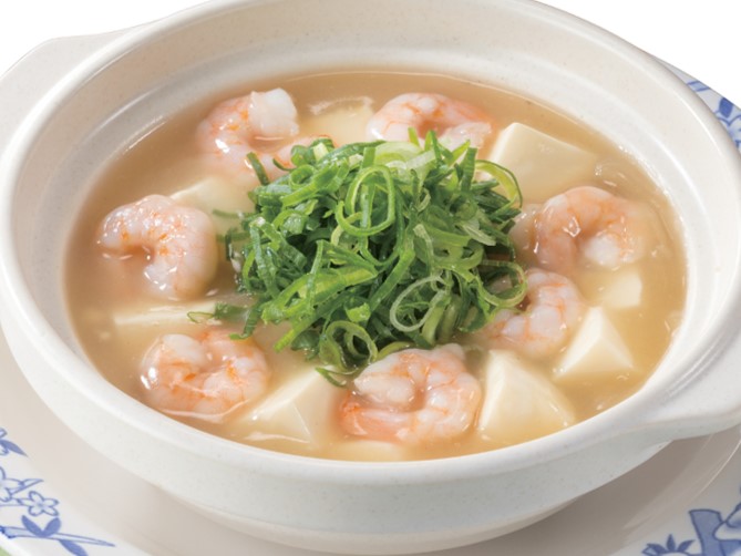 バーミヤン「葱だく!海老と豆腐の旨塩煮込み」