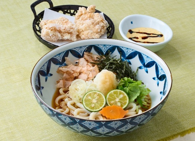 夢庵「鶏竜田とすだちおろしうどん」