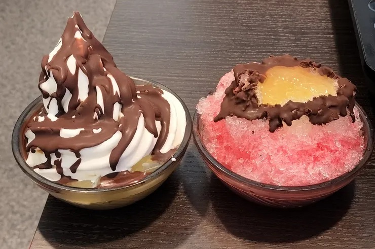 しゃぶ葉「コーティングチョコ」使用イメージ