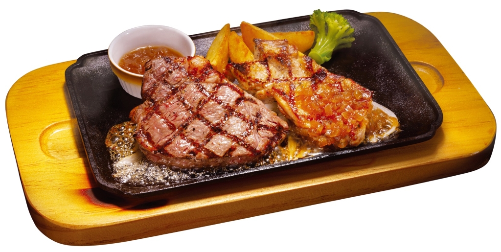 ビッグボーイ・ヴィクトリアステーション「リブロースステーキ(150g)&グリルチキン」