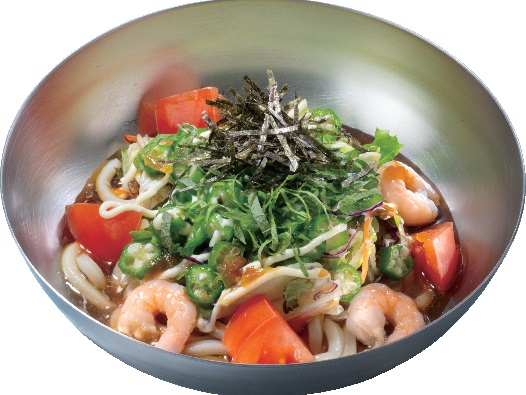 ガスト「ねばとろサラダうどん」