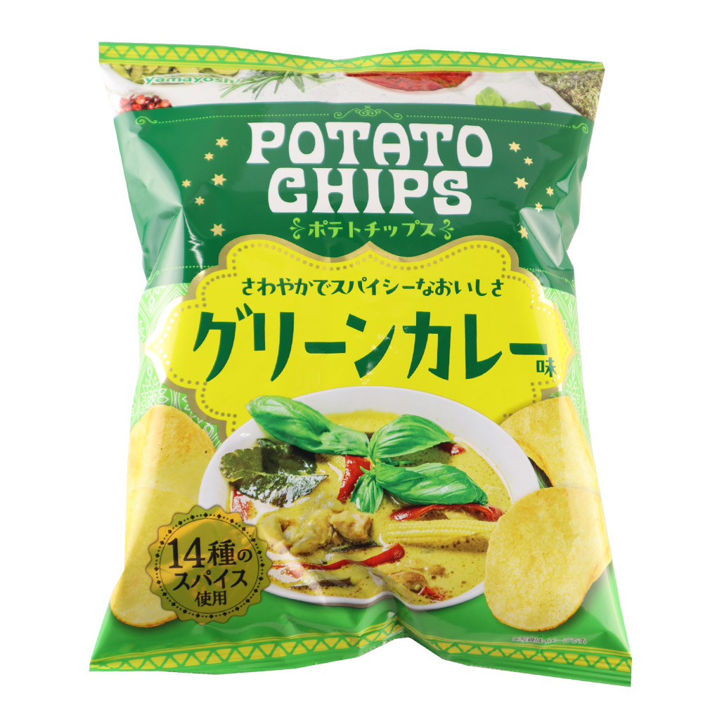 成城石井「山芳製菓 ポテトチップス グリーンカレー味 110g」