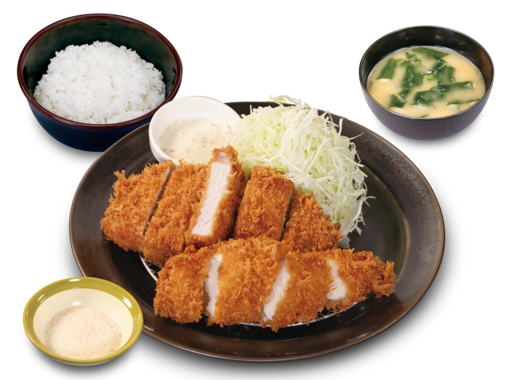 松のや「国産 麦小町ロースかつ&ささみかつ定食」ささみかつ1本