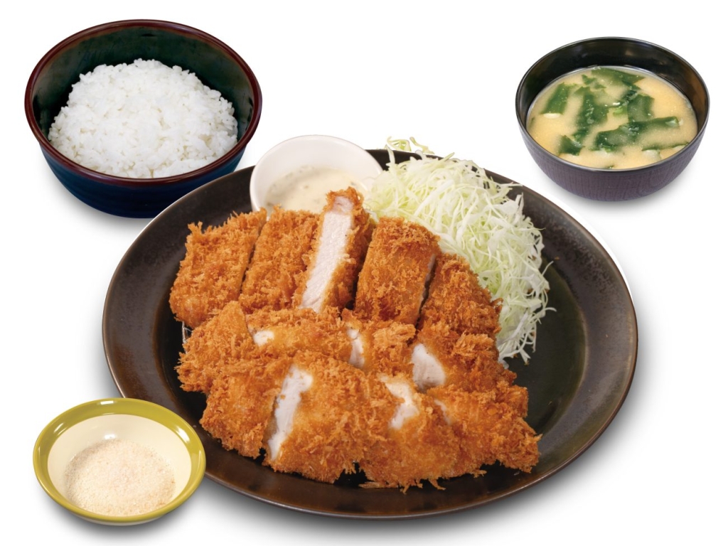 松のや「国産 麦小町ロースかつ&ささみかつ定食」ささみかつ2本