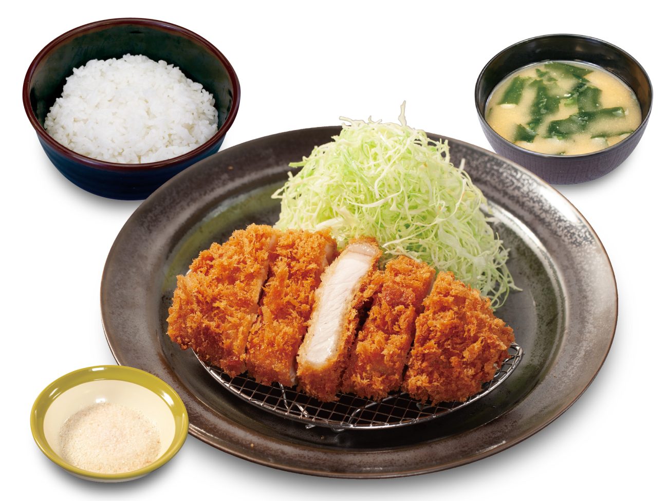 松のや「国産 麦小町ロースかつ定食」