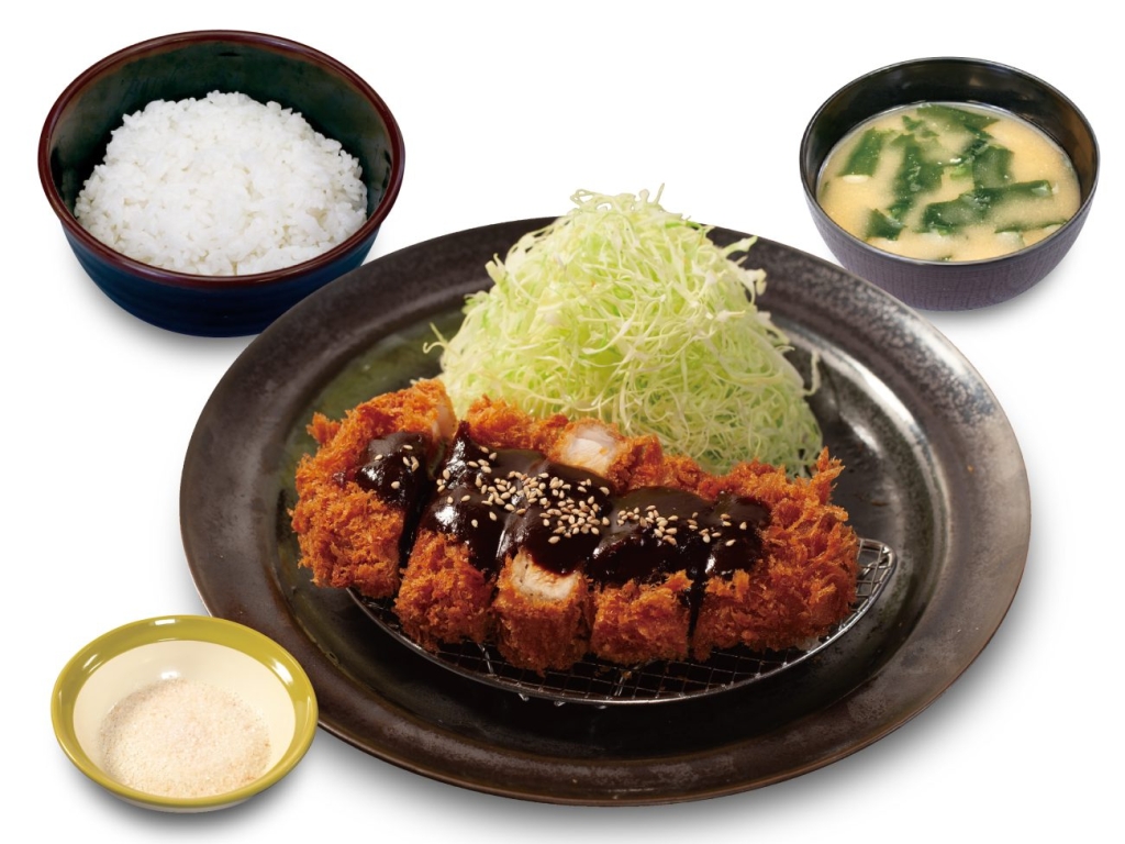 松のや「国産 麦小町味噌ロースかつ定食」