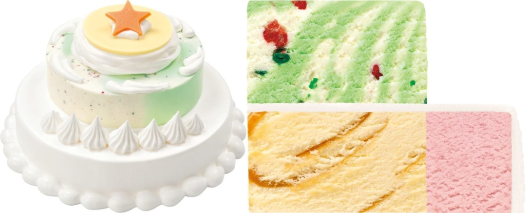 サーティワンアイスクリーム「ポッピングスター」断面図イメージ
