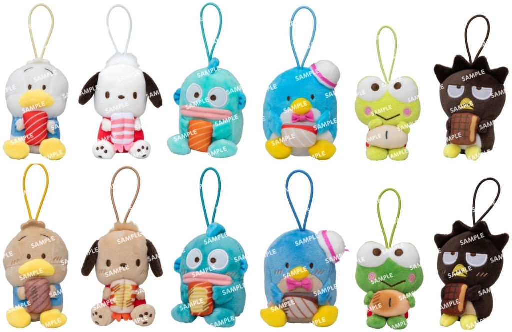はぴだんぶいコラボ限定マスコット付きソフトドリンク(上段:前半、下段:後半)