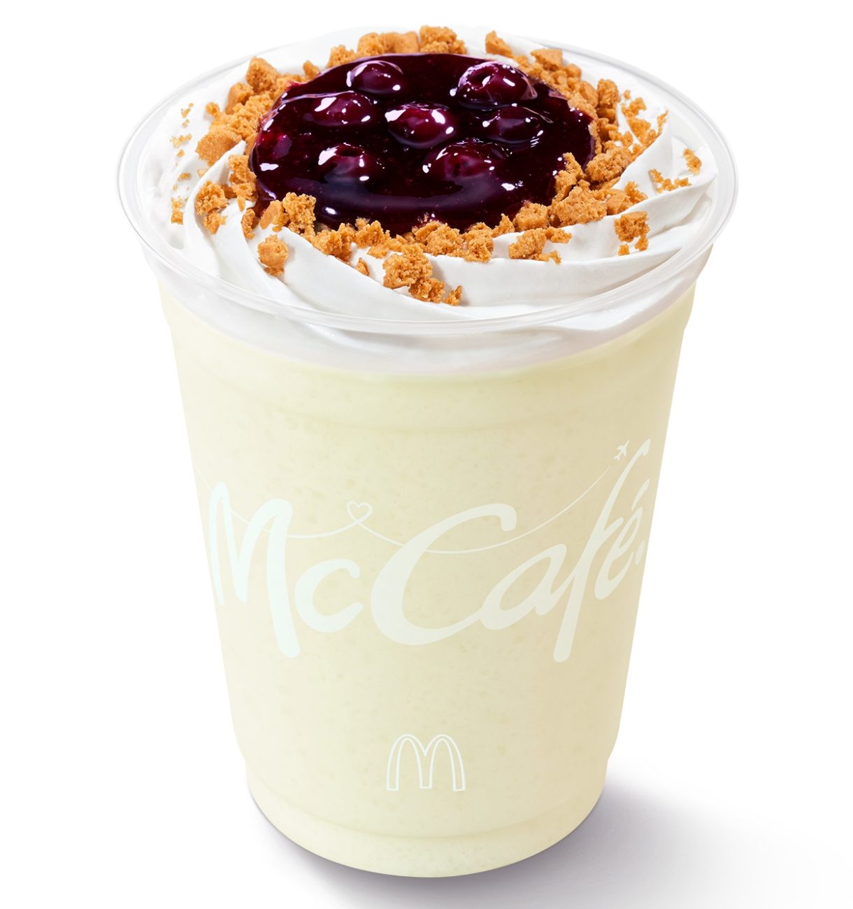 マクドナルド「ブルーベリーチーズケーキフラッペ」